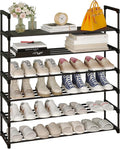Calmootey 6-Tier Shoe Rack, Tall Large Capacity 30 Pairs Shoes Storage Organizer by Calmootey