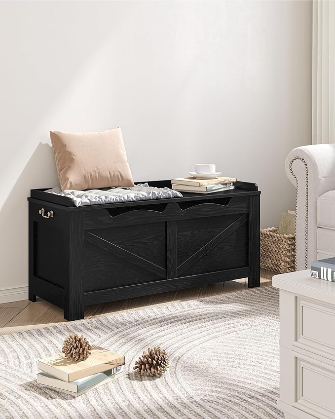 39.4" Storage Bench, Storage Chest, Lift-Top Storage Trunk - Image 7