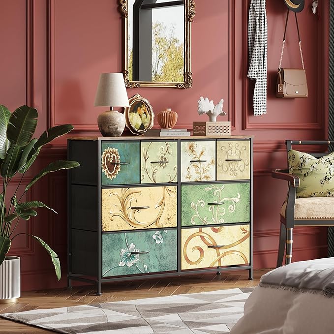 WLIVE 8 Drawer Dresser for Bedroom, Wide Fabric Dresser Storage Organizer - Image 8