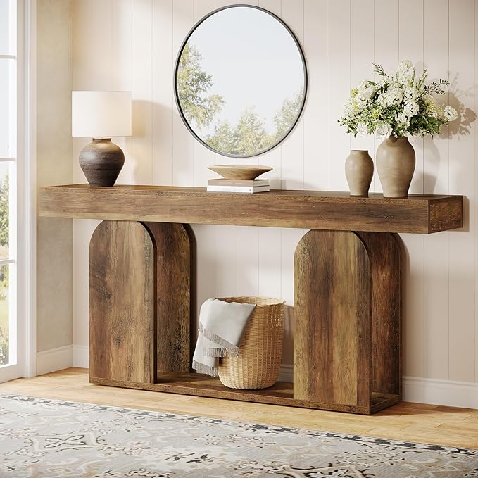 Tribesigns 70.9-Inch Extra Long Sofa Table, Farmhouse Console Tables by Tribesigns