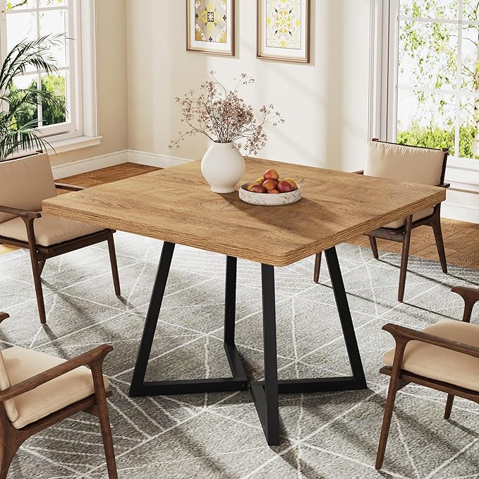 Tribesigns Square Dining Table for 2, 31.5" Modern Dinner Table by Tribesigns