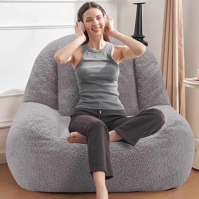 Homguava Bean Bag Chairs for Adults, Giant Beanbag Couch Adult Bean Bag Chair - Image 4