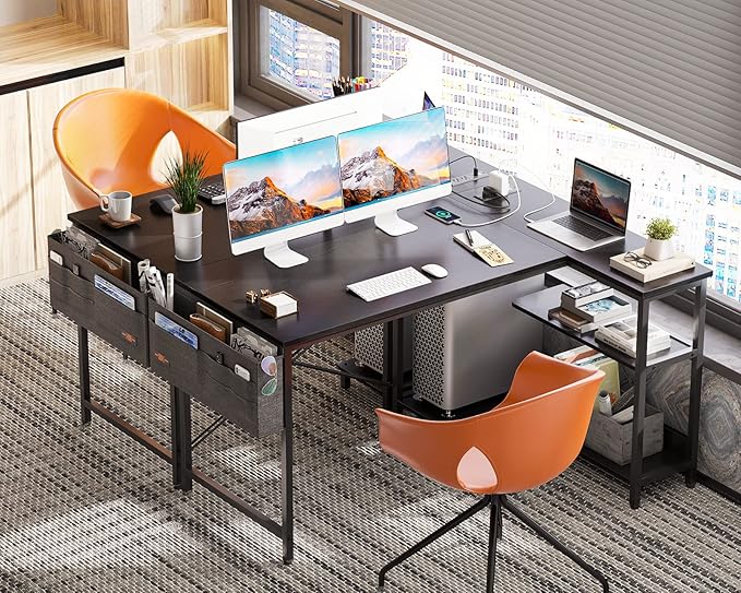 ODK 48 Inch Small L Shaped Gaming Computer Desk - Image 4