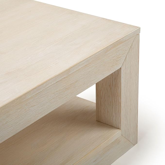 Plank+Beam 40" Modern Rectangular Coffee Table - Image 3