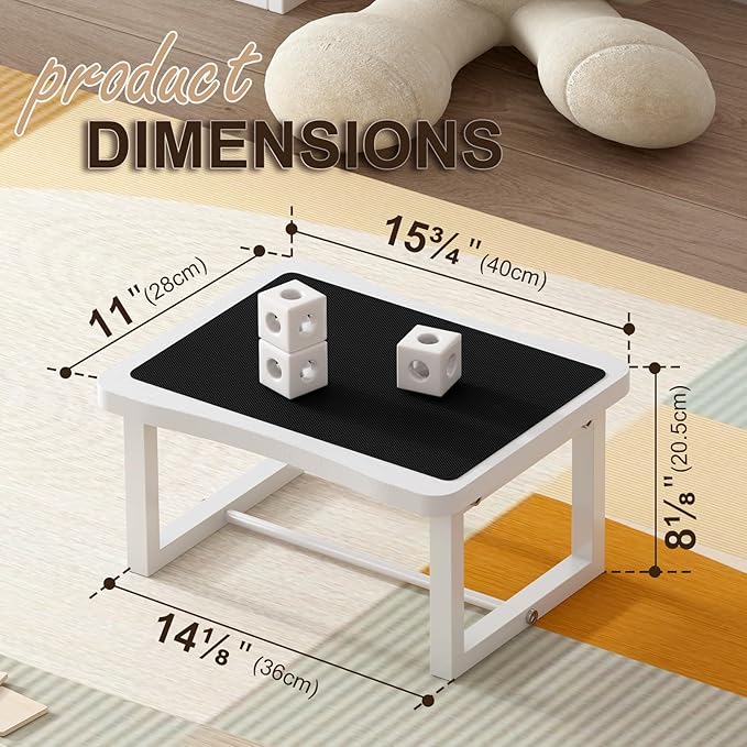 Wooden Step Stool with 500 Pounds, Wide Bed Step Stool - Image 2