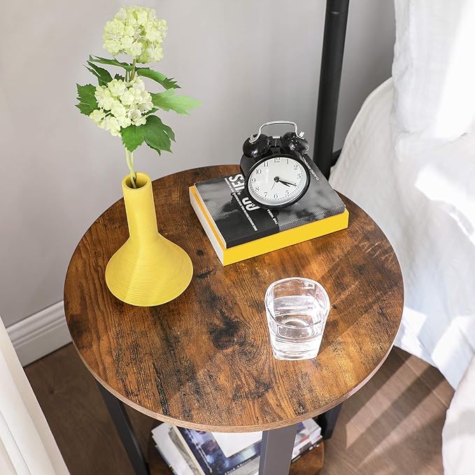 VASAGLE End Table, Round Side Table - Image 6