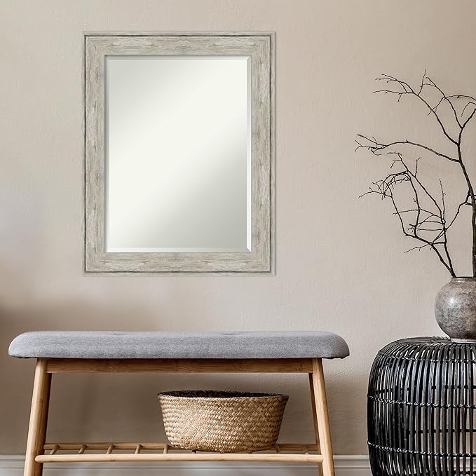 Amanti Art Silver Bathroom Mirror - Image 6