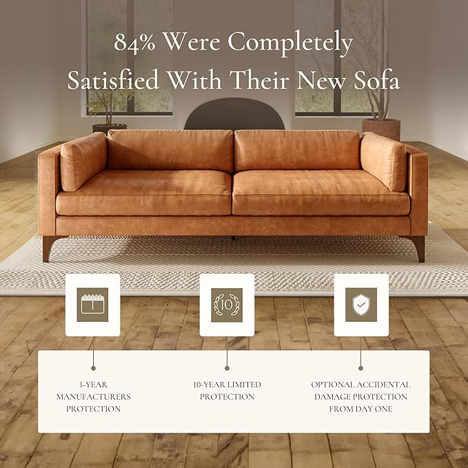 Poly & Bark Argan Leather Couch - Image 7