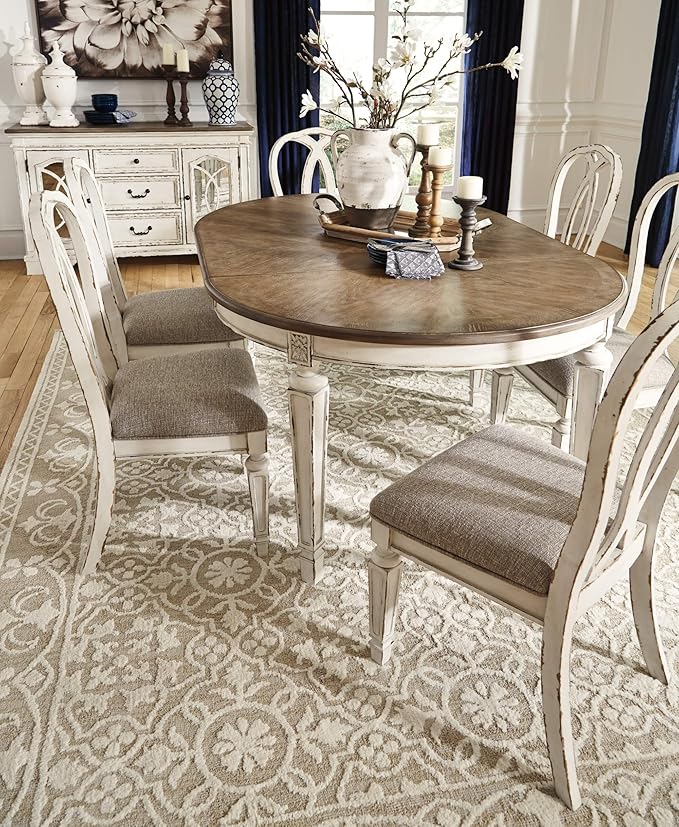 Signature Design by Ashley Realyn French Country Ribbon Back Dining Chair - Image 8