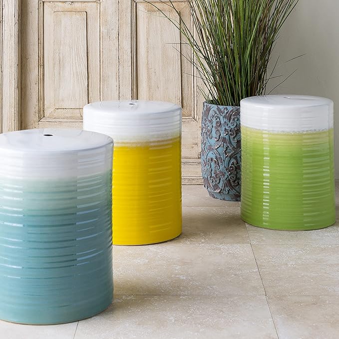 Artistic Weavers Reese Modern Ombre Garden Stool 18" H x 13" W x 13" D - Image 3