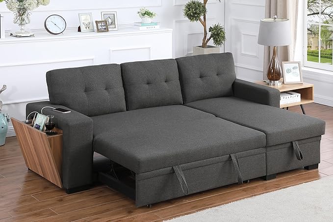 Devion Furniture Philly 4-in-1 Convertible L Shaped Couch by DevionFurniture