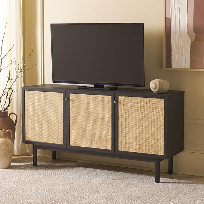 SAFAVIEH Aino TV Stand for up to 60" Flatscreen – Black by SAFAVIEH