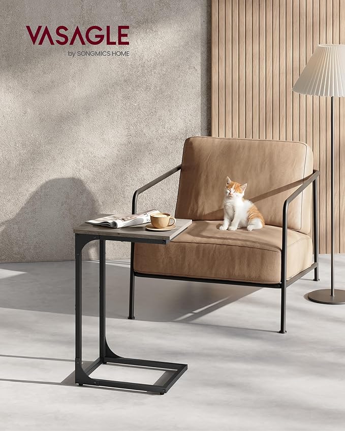 VASAGLE C-Shaped End Table, Small Side Table - Image 2