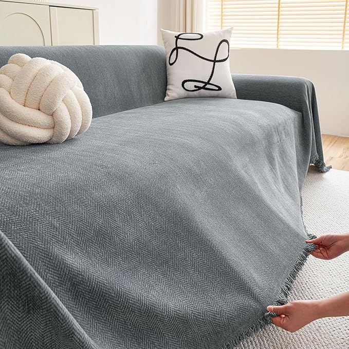 hyha Couch Cover for Dogs, Boho Sofa Covers for 3 Cushion Couch Washable - Image 5