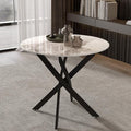 Marble Round Dining Table for 2-4 by NIERN