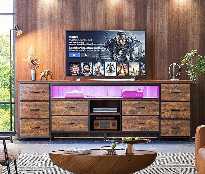 Huuger 70.9 Inch LED TV Stand Dresser - Image 2