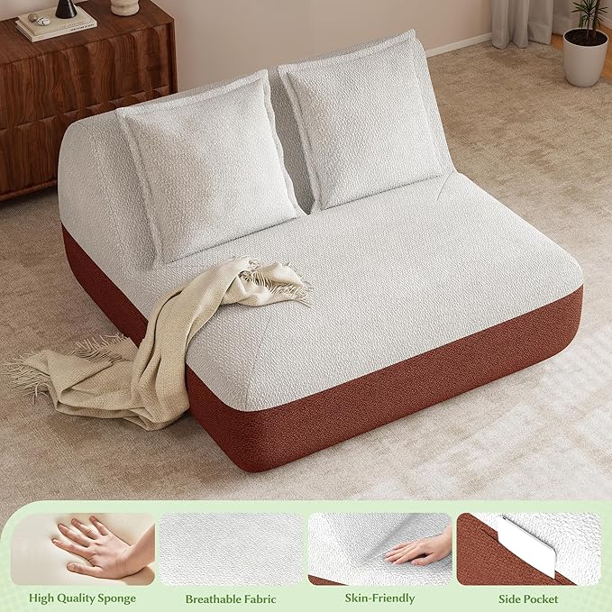 Hobestluk Small Sofa Couch Lounge Sofa Chair - Image 4