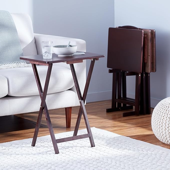 Amazon Basics Classic Foldable TV Dinner Tray Table - Image 6