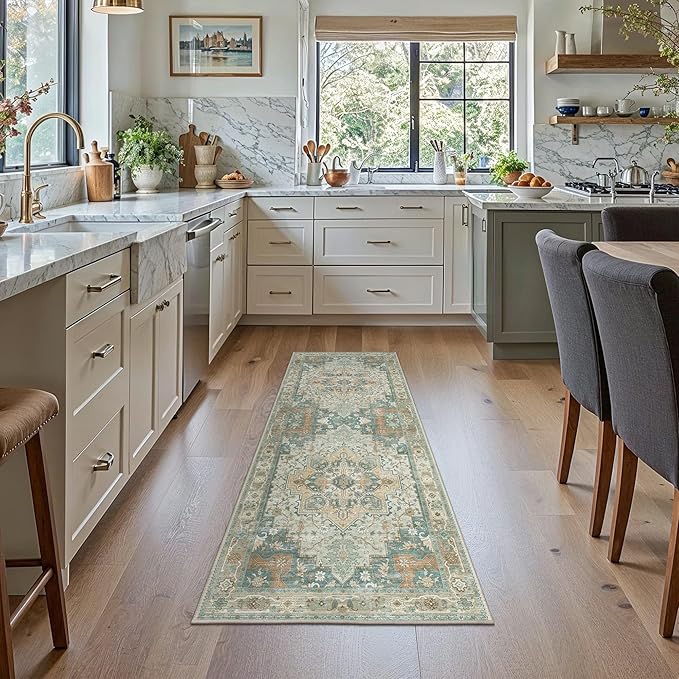 GENIMO 2x5 Runner Rugs for Hallway, Machine Washable Non Slip Vintage Rugs - Image 8
