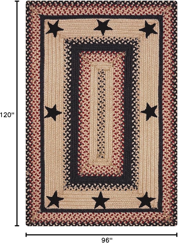 Homespice Gloucester Jute Black 8x10' Braided Area Rug - Image 2