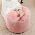 Orange Ottomon with Storage 20"x15" Vanity Stool by Unknown
