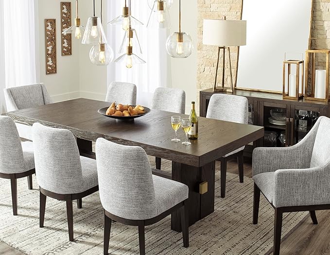 Signature Design by Ashley Burkhaus Traditional Dining Upholstered Arm Chair - Image 16