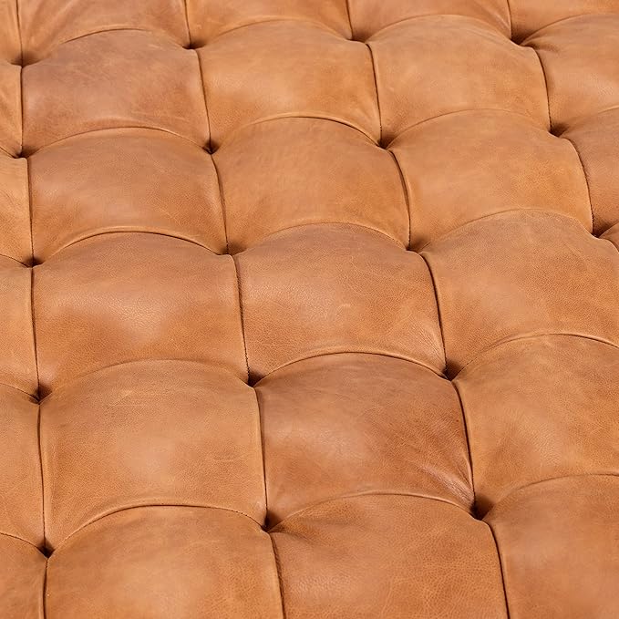 POLY & BARK Turin Ottoman in Full-Grain Pure-Aniline Dyed Italian Tanned - Image 6