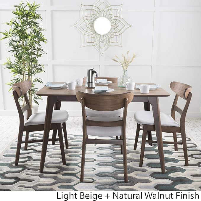 Christopher Knight Home Idalia 50" Rectangular Dining Set, 5-Pcs Set, Natural - Image 4