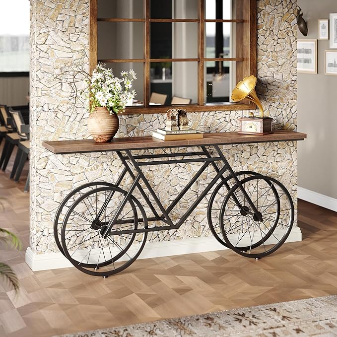 LITTLE TREE Narrow Sofa Table, 70.9-Inch Extra Long Console Table - Image 5