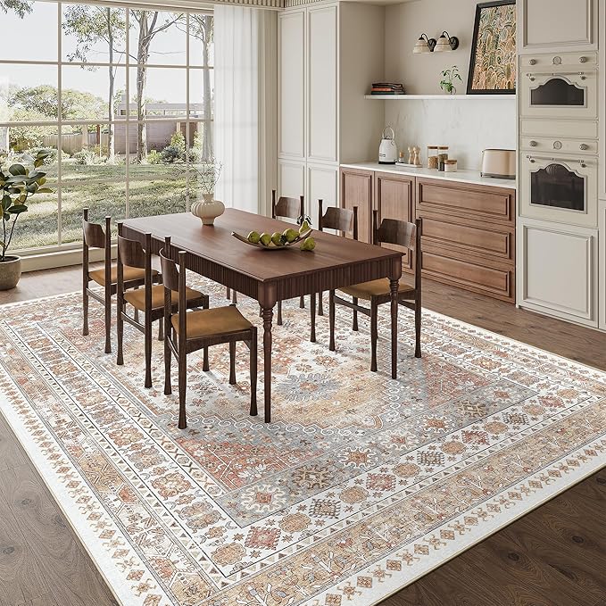 zesthome 10x14 Area Rugs, Stain Resistant Washable Rug, Ultra-Thin Rugs - Image 3