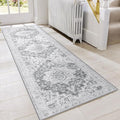 GENIMO Runner Rug 2x7, Non Slip Vintage Machine Washable Hallway Runner by GENIMO