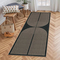 Lahome Modern Rainbow Hallway Runner Rug, 2x6 Washable Easy Jute Rugs by Lahome