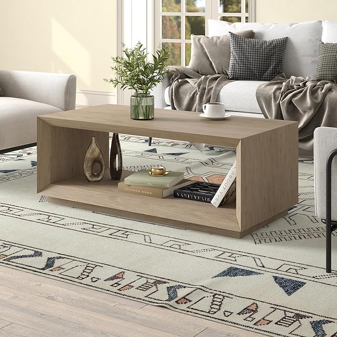 Henn&Hart 48" Rectangular Coffee Table - Image 2