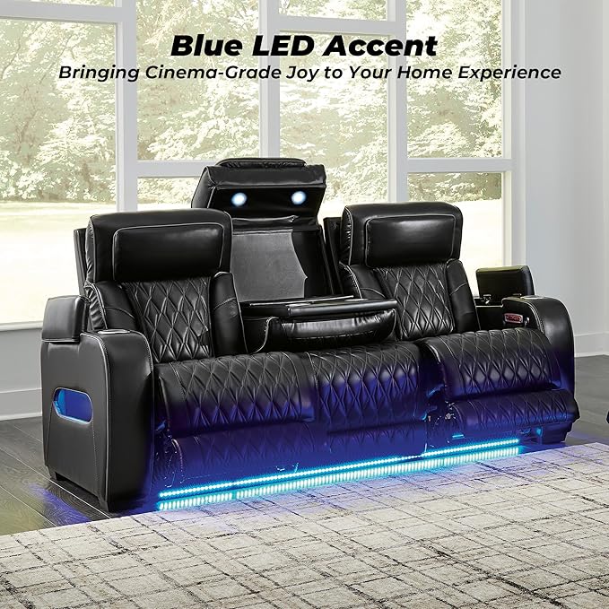 Signature Design by Ashley Boyington Contemporary Leather Match Power Reclining - Image 9