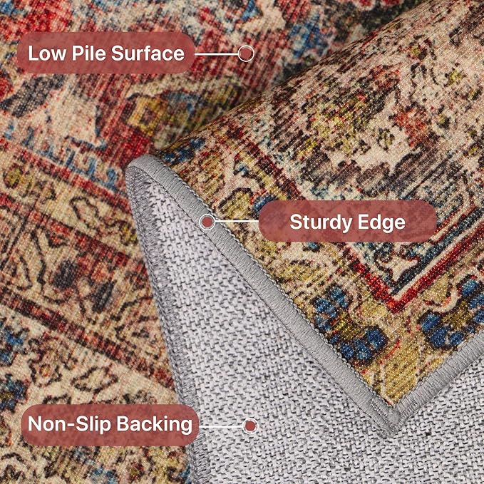 8X10 Area Rugs Machine Washable Rugs - Image 5