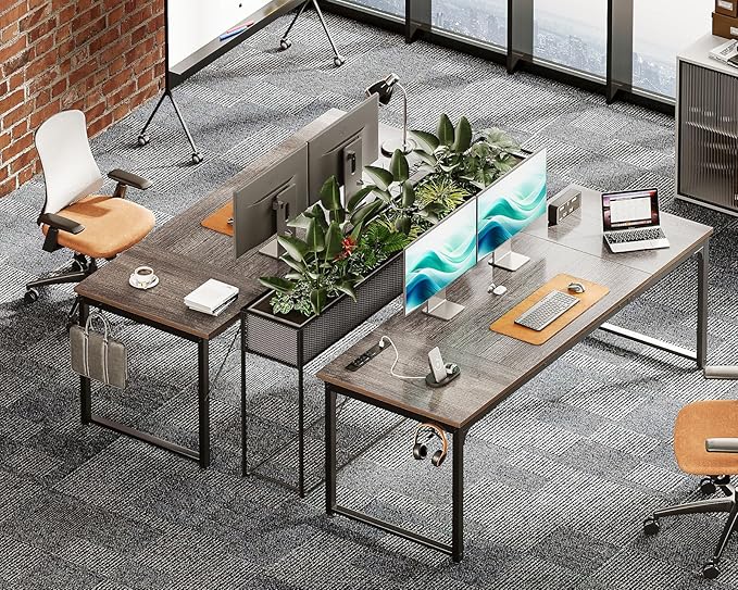 Coleshome 71 x 24 Inch Computer Desk - Image 4