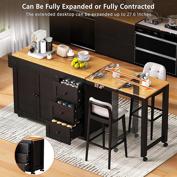 Ball & Cast 74.8" Kitchen Island - Image 6