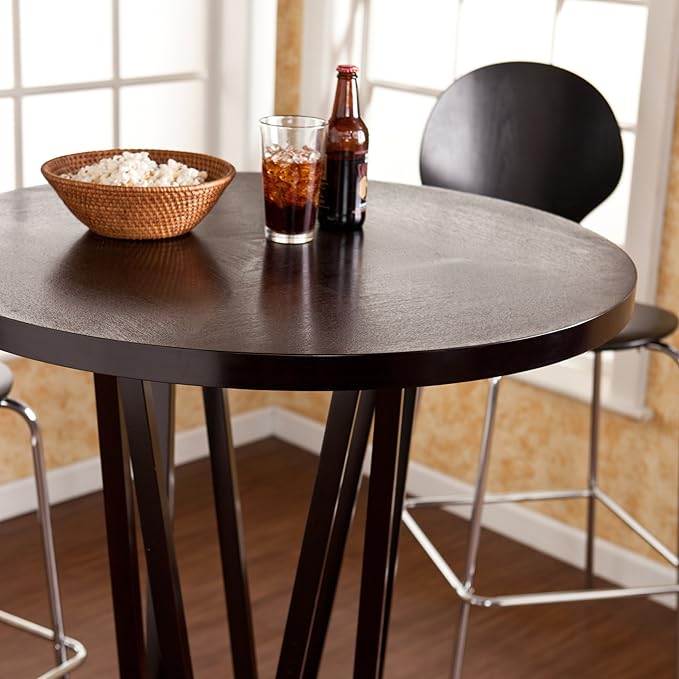 SEI Furniture Devon Contemporary Height Bar Table, Dark Espresso - Image 3