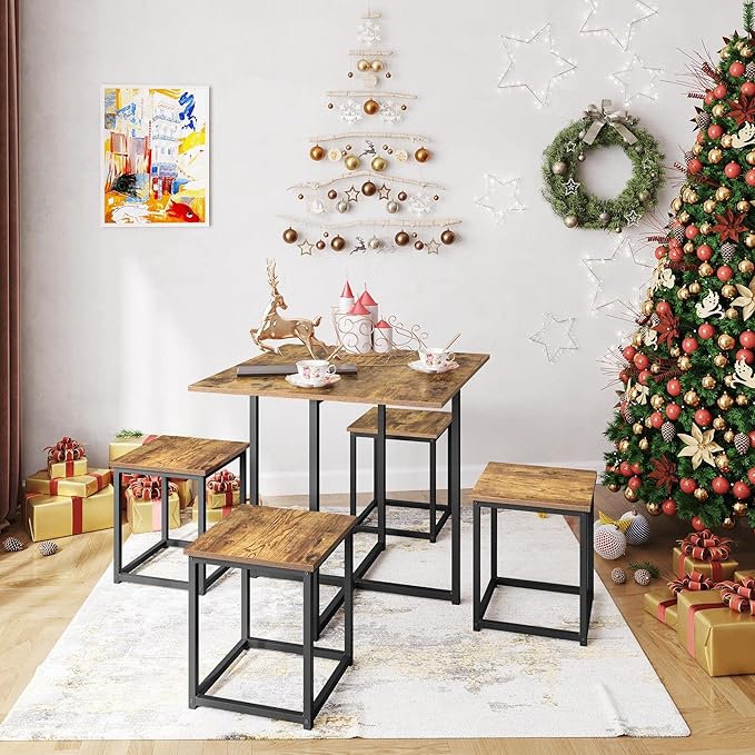 Yaheetech Industrial Dining Table Set - Image 2