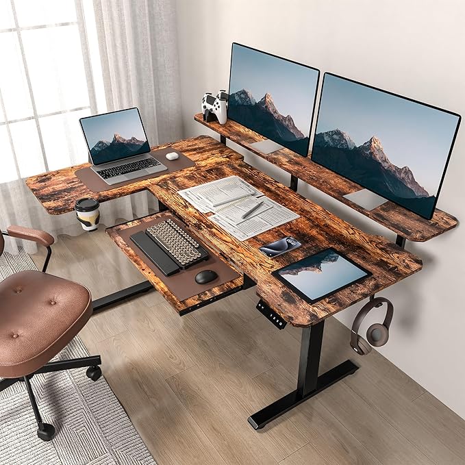 59 Inch L Shaped Standing Desk - Image 2