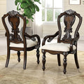 Furniture of America Byrne Traditional Arm Chairs Set of 2, Comfortable by FurnitureofAmerica