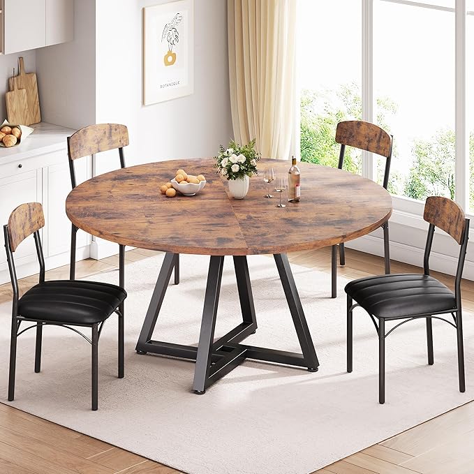 42“ Round Kitchen Dining Room Table - Image 6