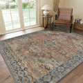 GENIMO 6x9 Area Rugs for Living Room, Machine Washable Non Slip Vintage Rugs by GENIMO