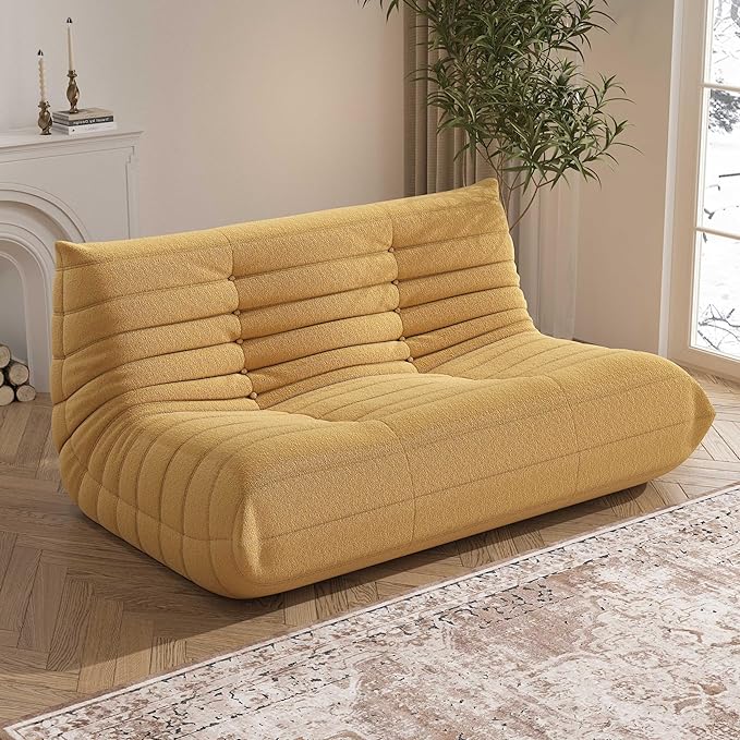 Bean Bag Chair, Loveseat Fireside Chair Bean Bag Sofa Large Bean Bag Chair - Image 3