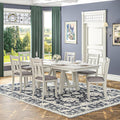 Wood Dining Table Set for 6, Modern Breakfast Dinette Kitchen Table by Peatuk