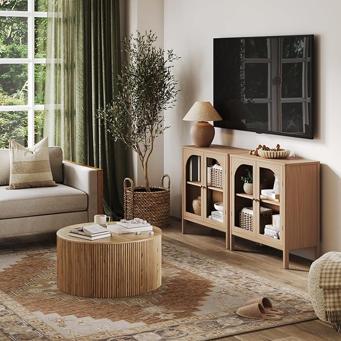 Nathan James Mason Modern Farmhouse Storage Cabinet, Free Standing Accent - Image 3