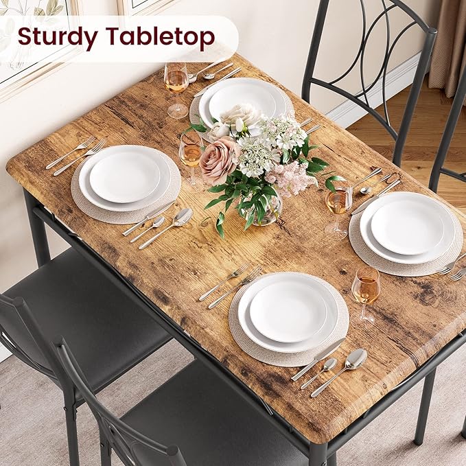 IDEALHOUSE Dining Table Set for 4, 5 Piece Dining Table Set - Image 6
