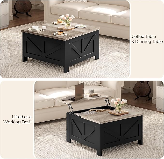 Yaheetech Lift Top Coffee Table - Image 4