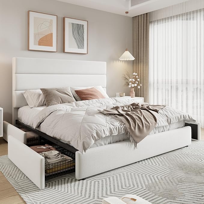 Allewie Modern Queen Size Platform Bed Frame - Image 9