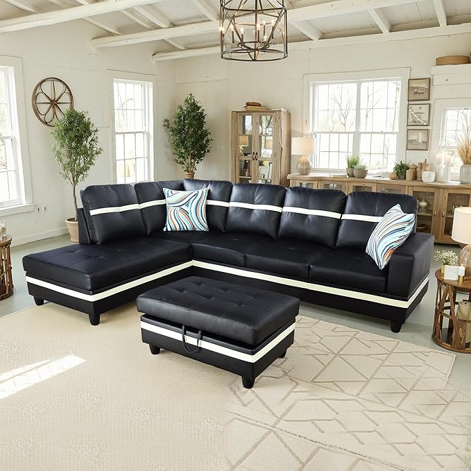 NicBex Sectional Couch 3 Pieces Sofa Set - Image 2